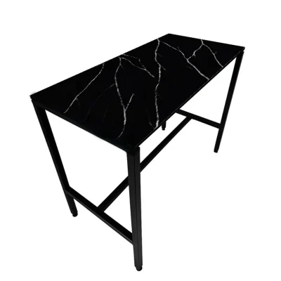 Barra Comedor Cuarzo Negro Marquina 140x70x110 cm 1
