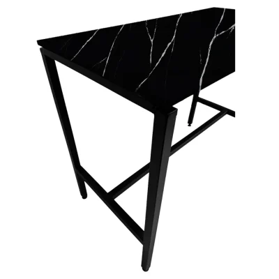 Barra Comedor Cuarzo Negro Marquina 140x70x110 cm 2
