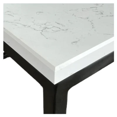 Mesa de Centro Cuarzo Blanco Carrara 100x60 cm2