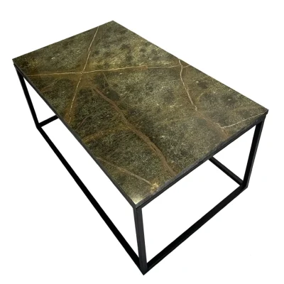 Mesa de Centro Mármol Exótico Green Rain Forest 100x60 cm2